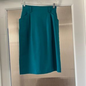 Ellen Tracy silk skirt and jacket.